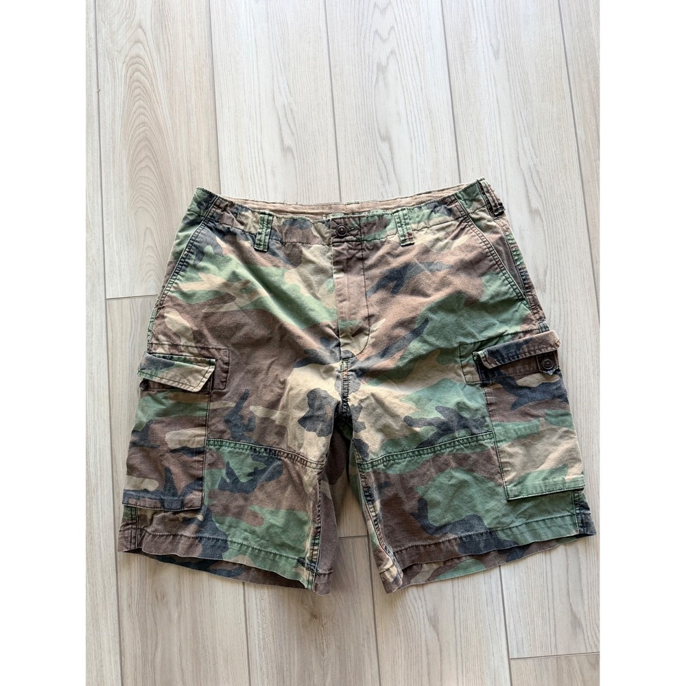 Polo Ralph Lauren Cargo Shorts Mens 35 Camo Relaxed Woodland Military Utility